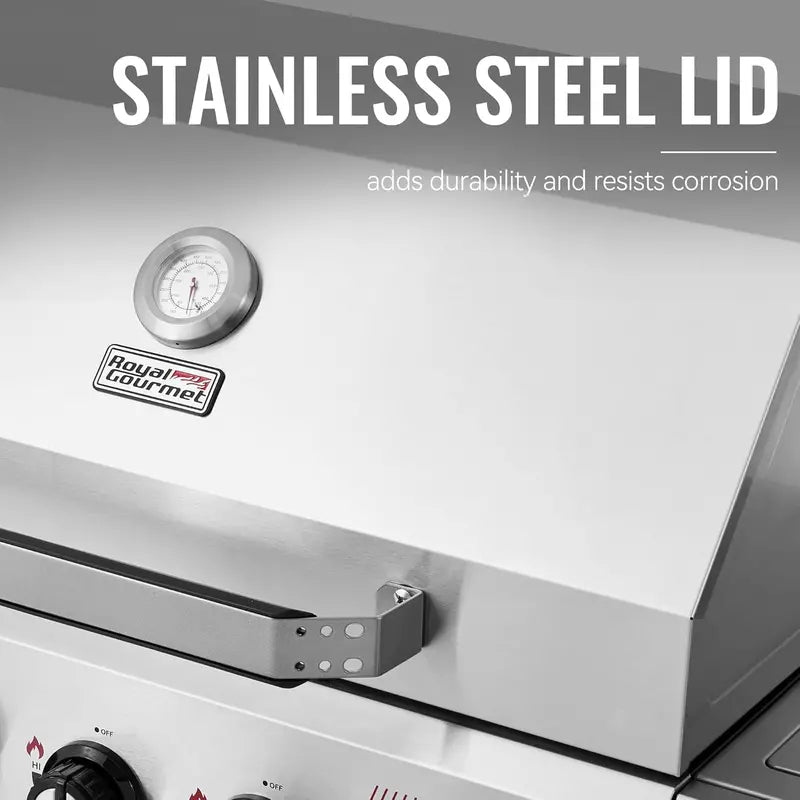 Royal Gourmet GA5401T 5-Burner Stainless Steel Propane Grill — 61,000 BTU Output