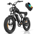Ridstar 1200W Fat-Tire E-Bike – 48V/15.6Ah Battery, 20″ Wheels, Full Suspension
