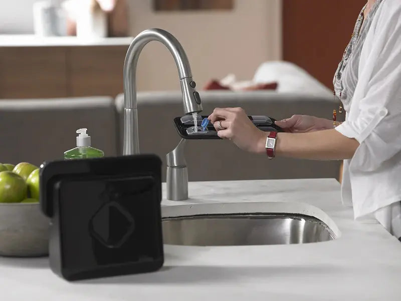 Smart Robot Mop – Sleek Black Autonomous Floor Cleaning System