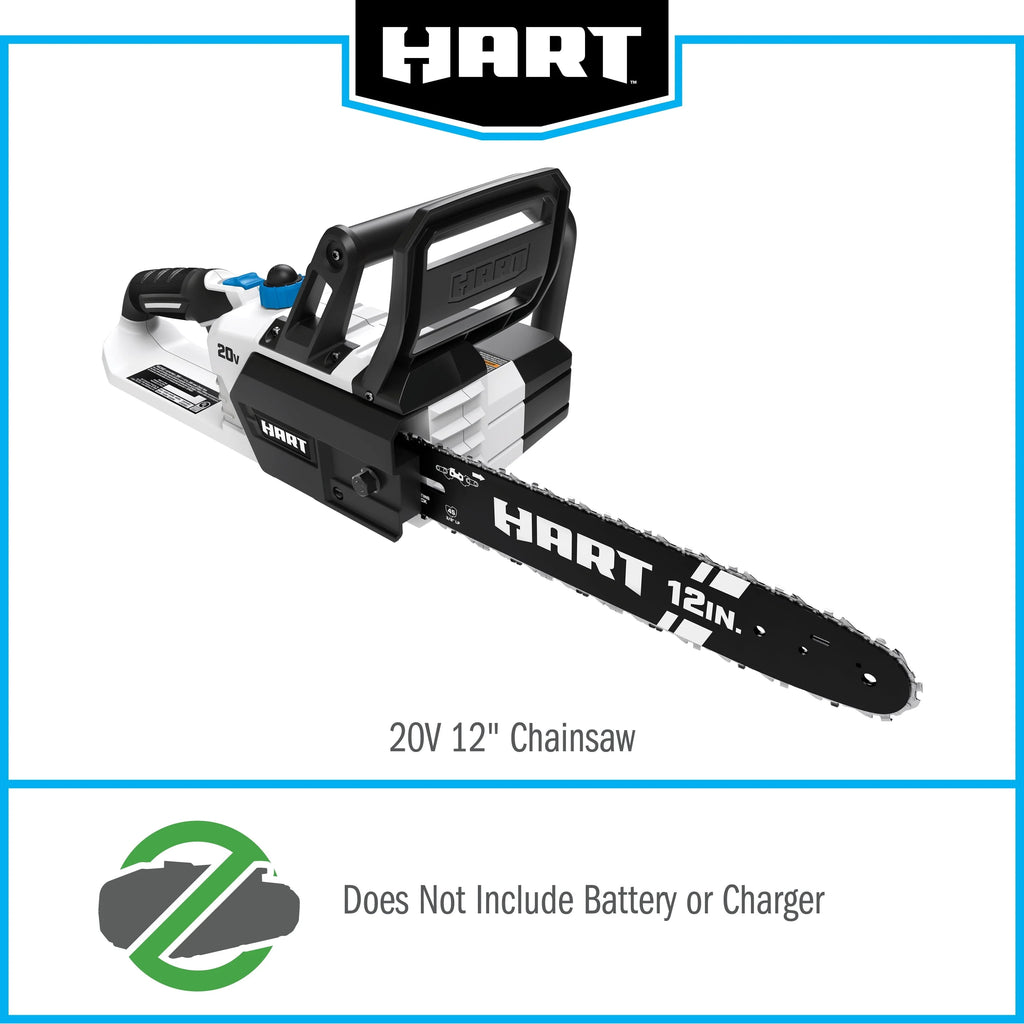 HART 20 - Volt 12 - Inch Cordless Chainsaw (Battery Not Included)