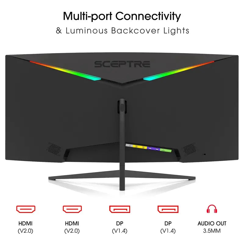 Sceptre 34-Inch Curved Ultrawide WQHD Monitor – 165Hz Refresh Rate