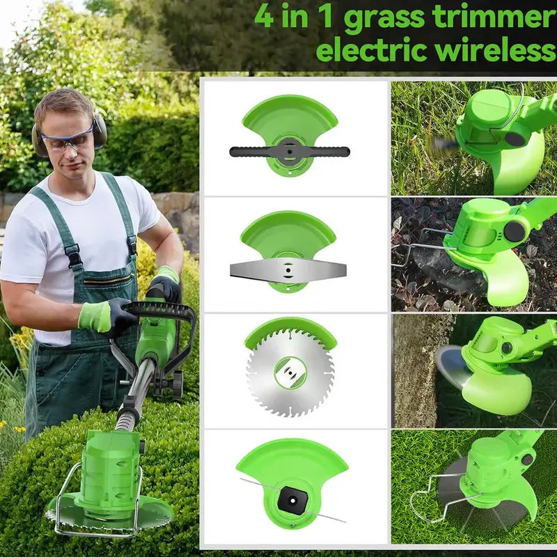 PowerTrim Cordless Grass Trimmer – Brushless Motor for Extended Runtime