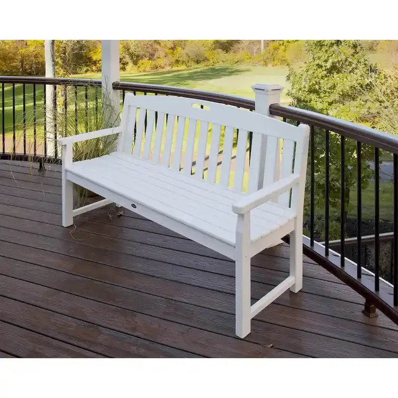 POLYWOOD Yacht Club 60-Inch Outdoor Bench – Trex-Style Sustainable Material