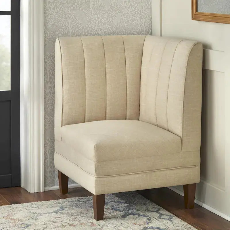 Lifestorey Kerrington Banquette Set – 3-Piece Channel-Back Upholstered Seating