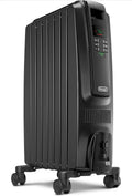 De'Longhi Dragon TRD40615EBKCA Oil-Filled Radiator Heater — 1500W Quiet Operation with Timer and Eco Mode