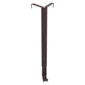 Haute Decor Adapt Adjustable Wreath Hanger, Top & Length Adjustable Version - Matte Brown