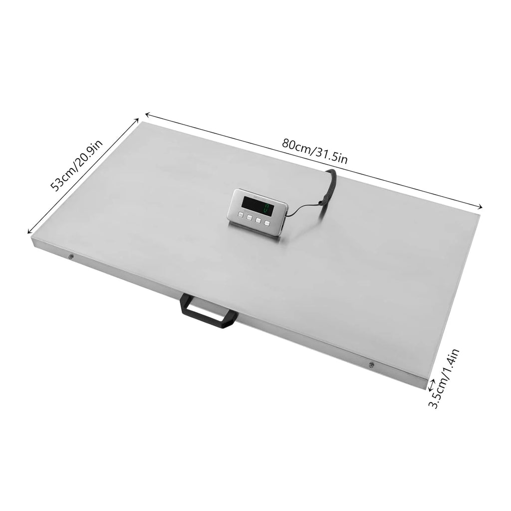 Heavy Duty Digital Livestock Scale, 660 lb Large Postal Shipping Scale, Pet Vet Scale with Stainless Steel Platform, Electronic Dog Hog Sheep Goat Pig Sheep Scale