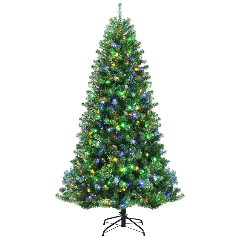 Remote-Controlled Hinged Artificial Christmas Tree for Residential or Commercial Spaces
