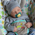 Lifelike 20″ Reborn Baby Boy Doll – Realistic Vinyl, Soft Body with Outfit & Toy Gift Set