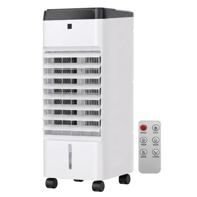 Compact Evaporative Cooler with Full-Function Remote and 12-Hour Timer