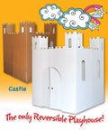 Easy Playhouse Castle Cardboard Playhouse for Indoor and Outdoor Use, Children Age 3+