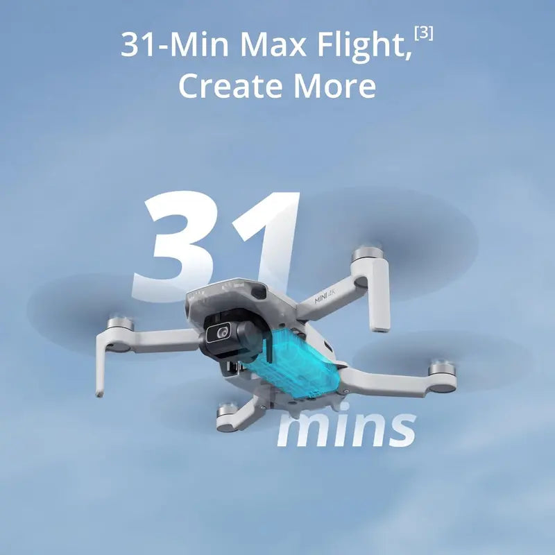 DJI Mini 4K Drone – Ultra-Compact 4K UHD Camera Drone Under 249g with 3-Axis Gimbal & 31-Min Flight