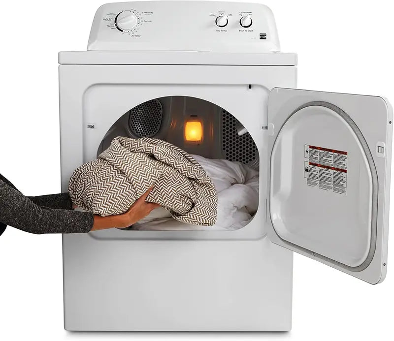 Kenmore 29-Inch Front-Load Electric Dryer – 7.0 Cu. Ft. Capacity, Wrinkle Guard, White