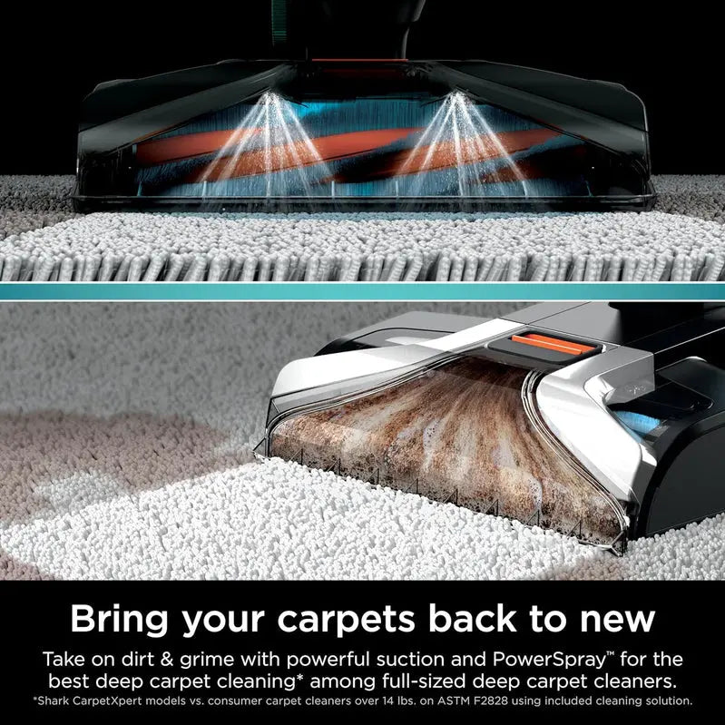 Shark CarpetXpert EX201 Deep-Cleaning Carpet Cleaner – Cyan, Pet-Focused, Includes StainRemoval Tools