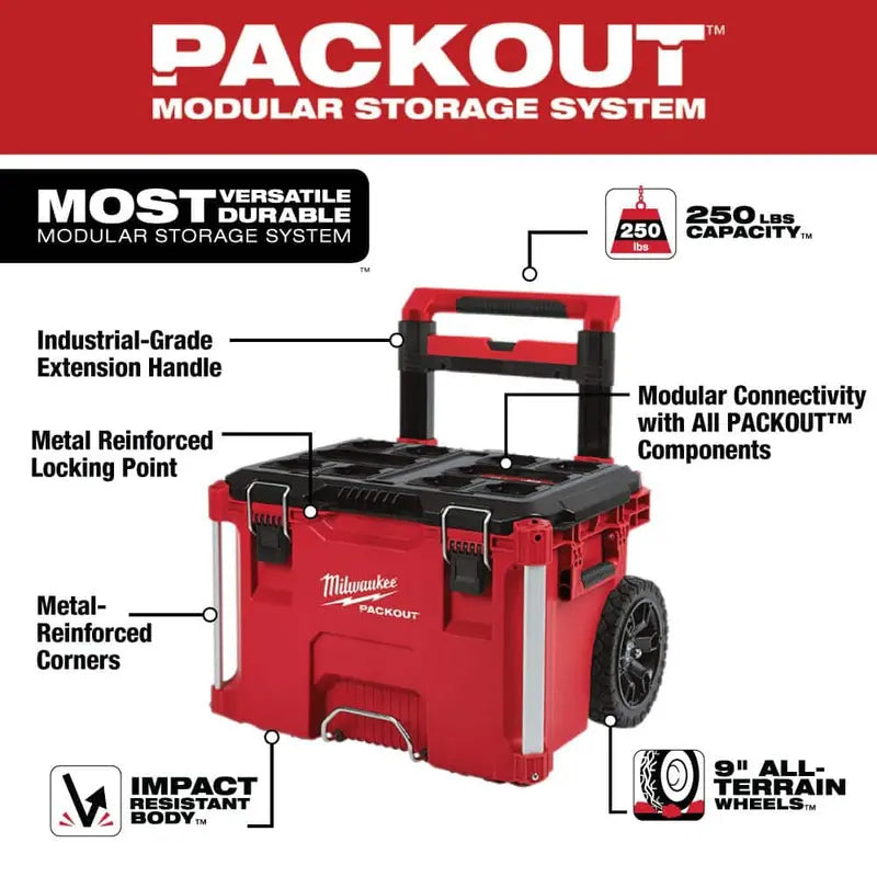PACKOUT 22-Inch Rolling Tool Box Kit – Includes Large, Medium, and Rolling Storage Units (Model 8426/8425/8424)