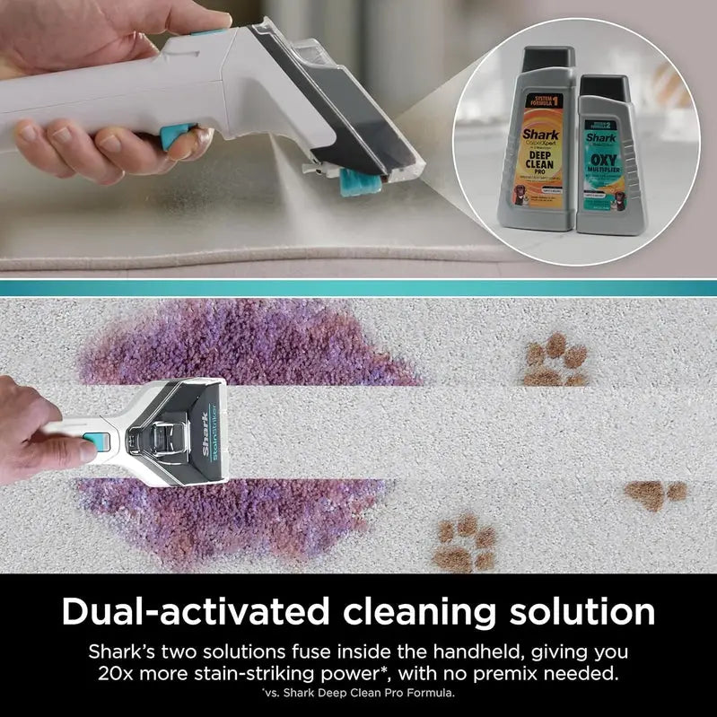 Shark CarpetXpert EX201 Deep-Cleaning Carpet Cleaner – Cyan, Pet-Focused, Includes StainRemoval Tools