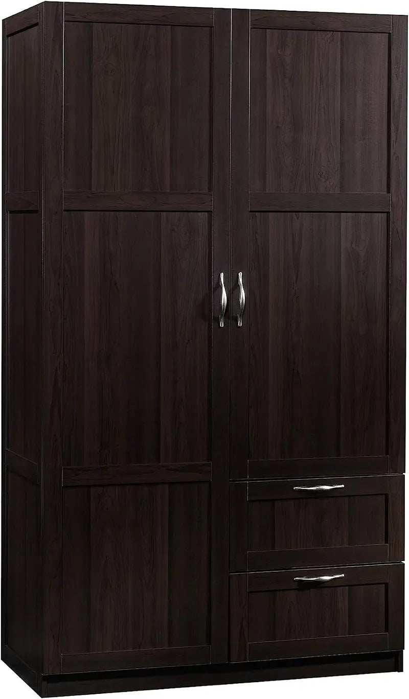 Sauder Large Storage Cabinet, Cinnamon Cherry Finish