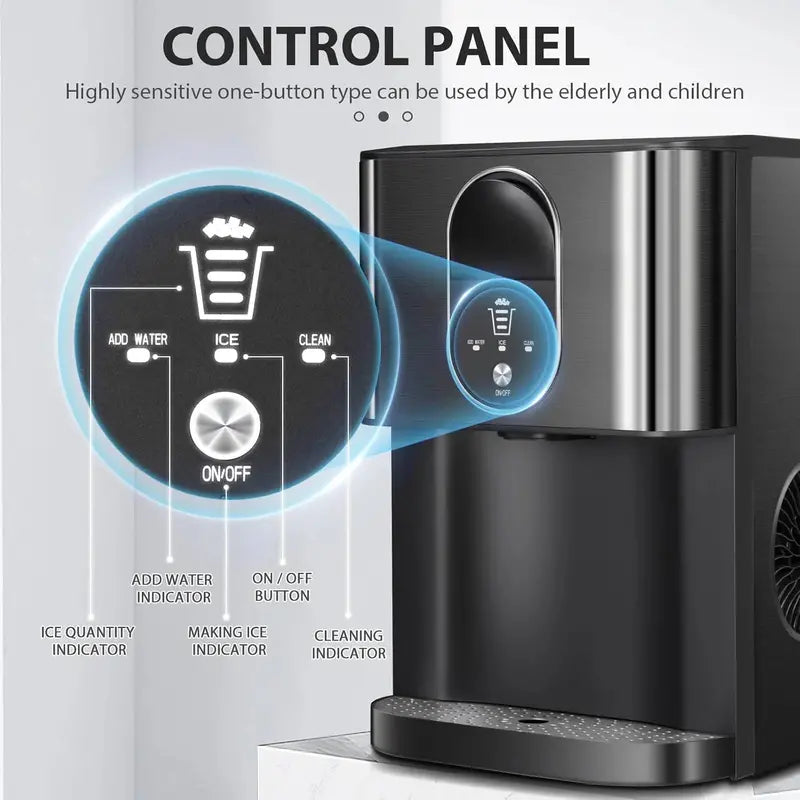 Countertop Nugget Ice Maker – Produces 44 lbs/Day of Chewable Ice