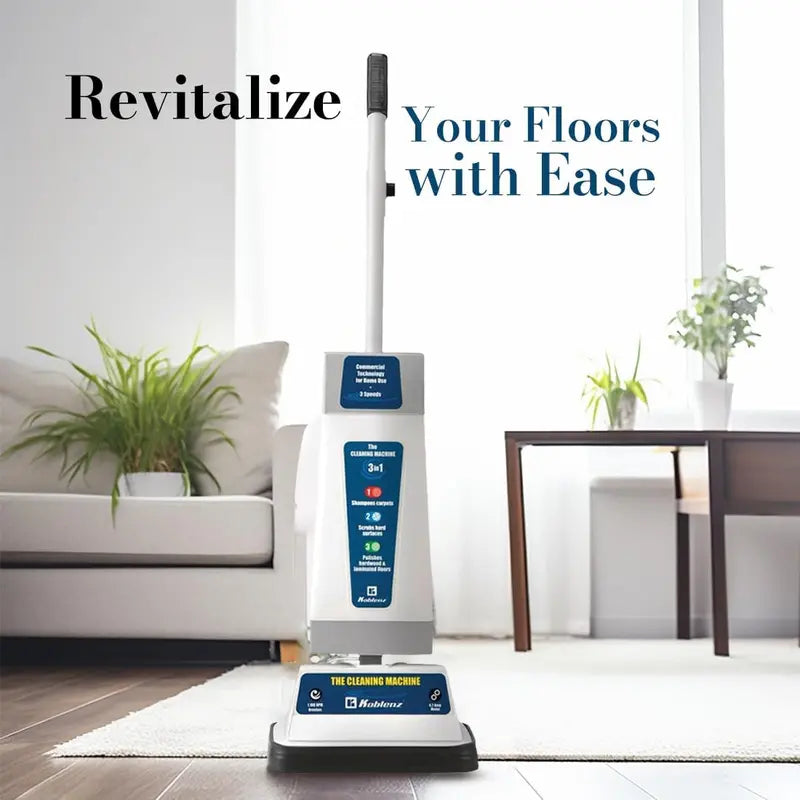 Koblenz P-820B 1100 RPM 2-Speed Carpet & Hardwood Floor Cleaner, 120 oz Tank, Brushes & Pads Included