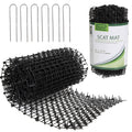 Tapix Cat Scat Mat with Spikes Digging Stopper 8 Feet x 12 inch - Anti-cat Network Cat Strips, Cat Deterrent Mat for Indoor and Outdoor with 6 Staples
