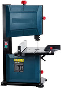 Towallmark 8 - Inch Bandsaw, 1800FPM Benchtop Bandsaw with Removable Safty Key, 0 - 45 Tilting Range, 3 - Amp Saw for Cutting Wood with Fence and Miter Gauge, Band Saws for Woodwork