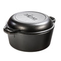 Lodge Cast Iron Double Dutch Oven 5 Quart