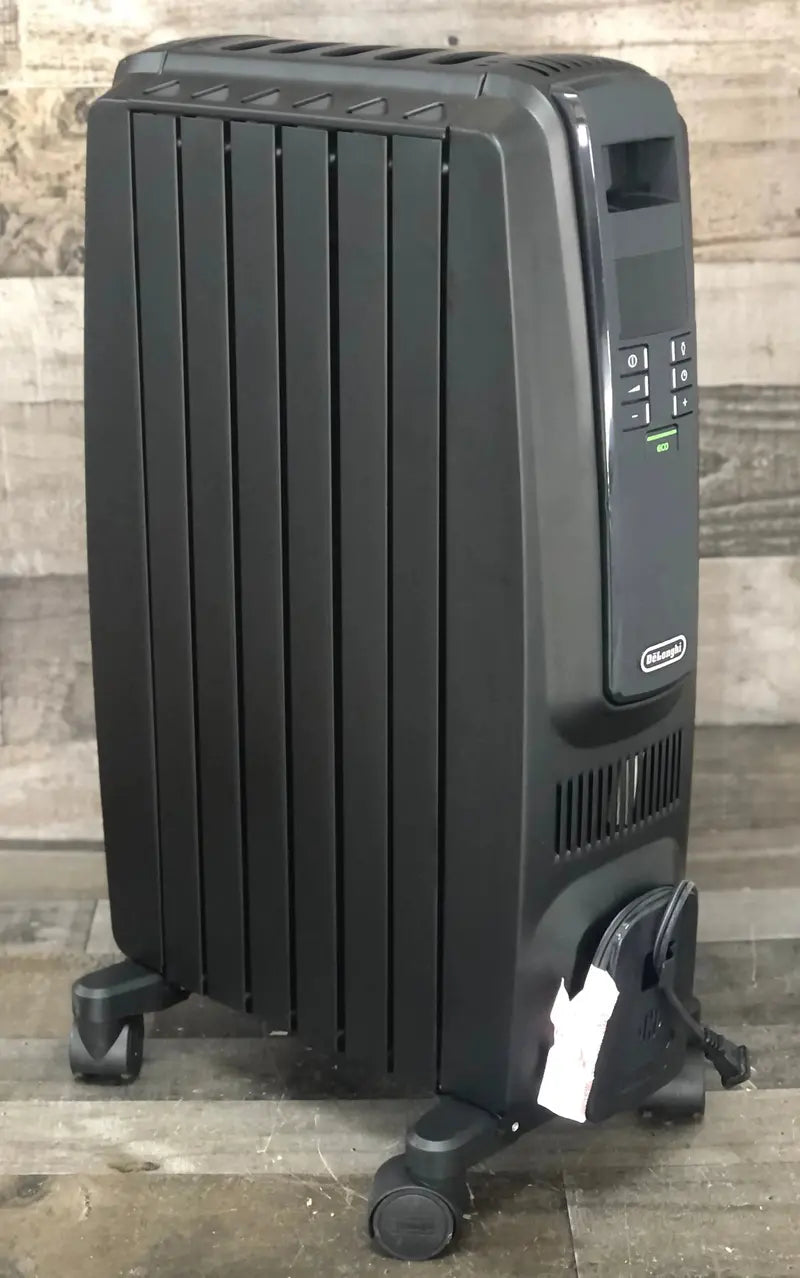 De'Longhi Dragon TRD40615EBKCA Oil-Filled Radiator Heater — 1500W Quiet Operation with Timer and Eco Mode