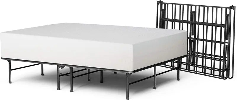 Queen SmartBase Elite Platform Bed Frame – Heavy-Duty Steel Slat Support, No Box Spring Needed, Tool-Free Assembly
