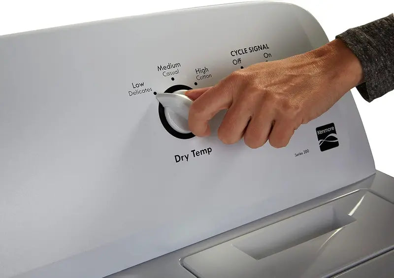 Kenmore 29-Inch Front-Load Electric Dryer – 7.0 Cu. Ft. Capacity, Wrinkle Guard, White