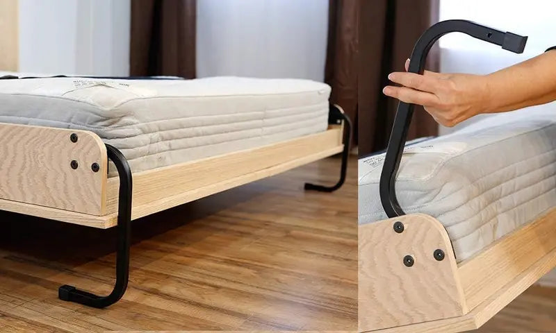 DIY Queen Murphy Bed Hardware Kit – Space-Saving Wall-Mounted Lift System with Vertical Installation Design
