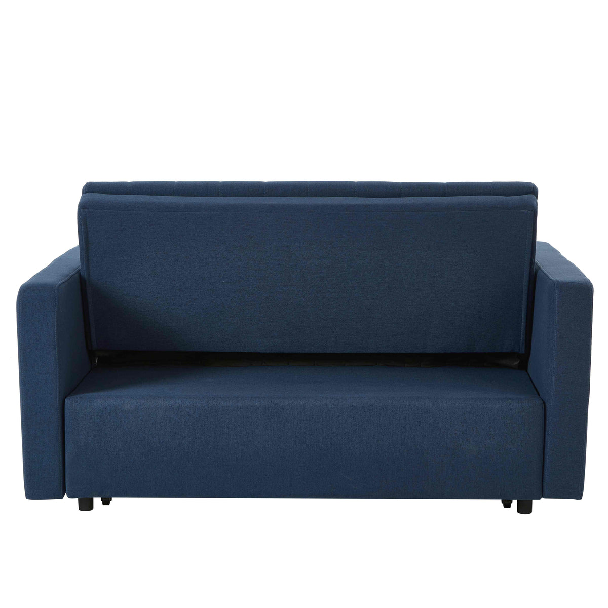 Noodeniya 54" Twins Pull Out Sofa Bed, Modern Convertible Sleeper Couch, Fabric Loveseat for Small Place, Light Gray