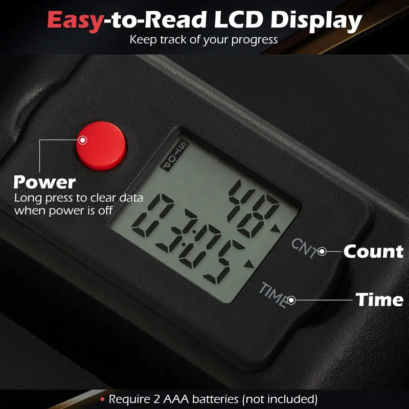 Dual-Function Twist Stepper – Waist Trimmer Platform with Handlebar & LCD Display