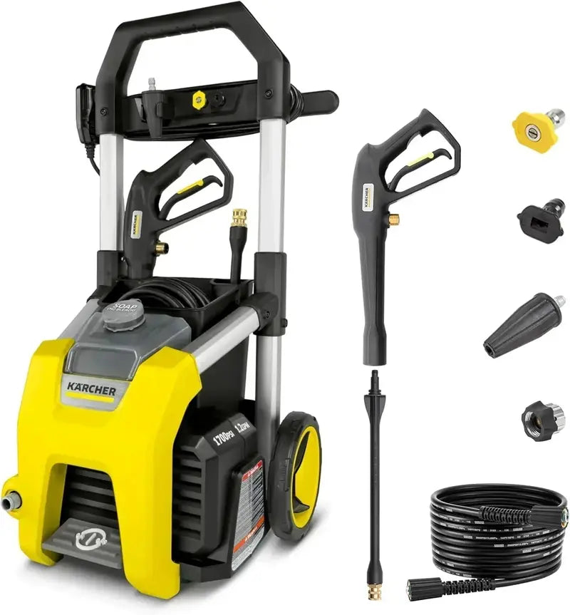 Kärcher K1700 Electric Pressure Washer – Includes 3 Nozzles & Detergent Tank