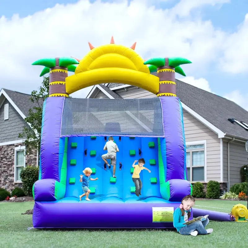 Relunch 26-Foot Inflatable Dual-Lane Water Slide for Kids & Adults – PVC Outdoor Splash Park with Blower & Pool
