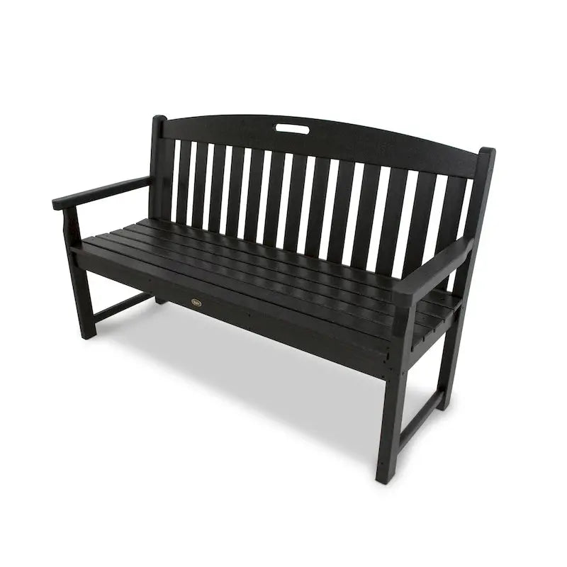 POLYWOOD Yacht Club 60-Inch Outdoor Bench – Trex-Style Sustainable Material