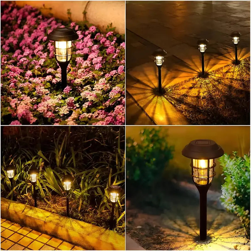 SolarGlow 6-Piece Solar-Powered Garden Light Kit – Weatherproof & Auto-On