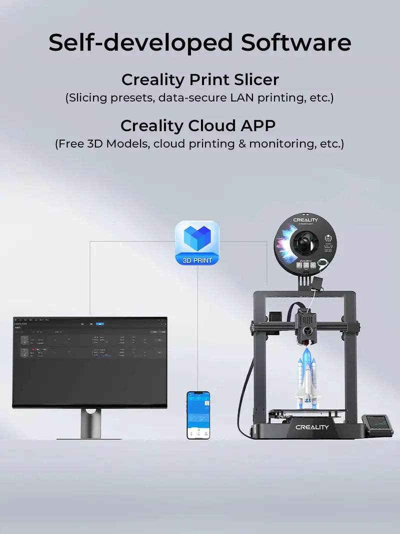 Creality Ender-3 V3 KE High-Speed 3D Printer – 500 mm/s Printing Velocity