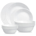 Corelle Livingware Winter Frost White Dinnerware Set – Mix-and-Match Ceramic Tableware
