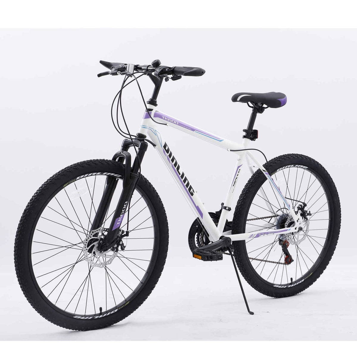 YAPENG Adults Hybrid Bikes, Shimano 21 Speeds Mountain Bike, 26 in Wheel Purple