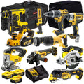 DEWALT DCK10BTSKIT1 18V 10-Piece Cordless Tool Combo Kit – Includes Three 5.0Ah Batteries and Fast Charger