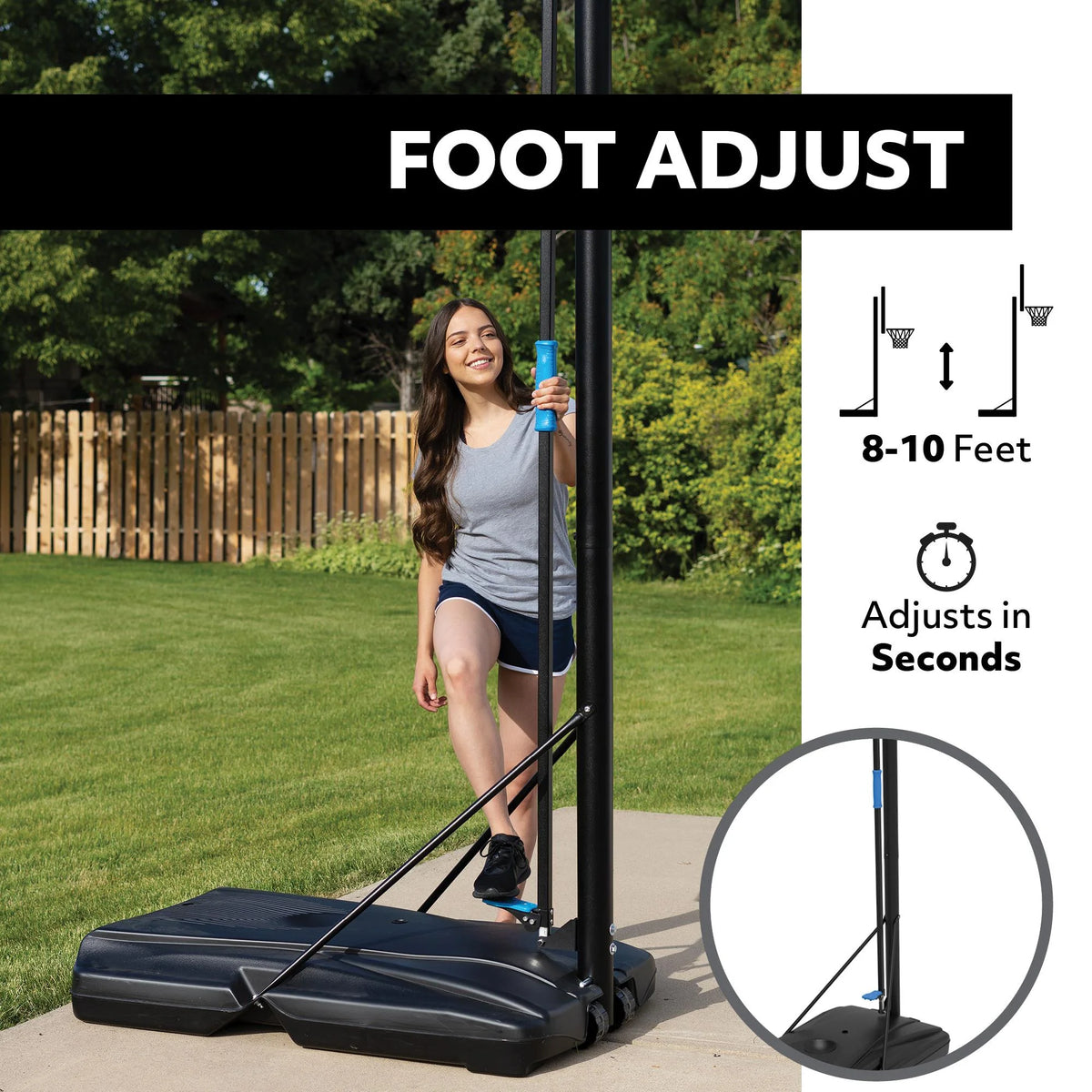 Lifetime Adjustable Portable Basketball Hoop (50 - Inch Polycarbonate) - 90593