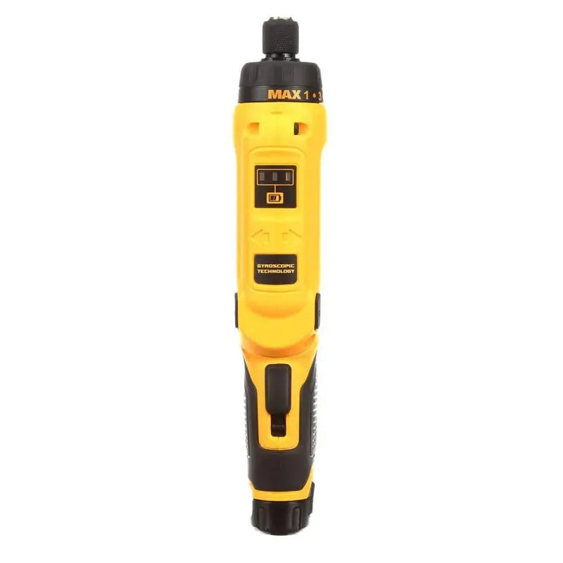DEWALT 8V MAX Gyroscopic Cordless Screwdriver – Adjustable Grip Kit with 2 Batteries & Charger