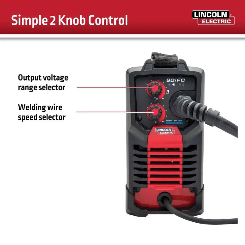 Lincoln Electric Weld-Pak 90i FC Flux-Cored Wire Feed Welder – No-Gas Setup (Model K5255-1)