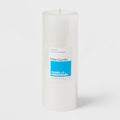 3" x 8" Unscented Candle White - Room Essentials