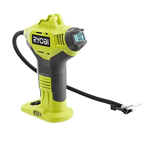 RYOBI ONE+ 18V Cordless Air Inflator – Digital Tire Pressure Gauge & Portable Pump