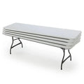 Lifetime Commercial-Grade 8 ft Folding Table – Stackable 4-Pack