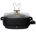 Beautiful 5-in-1 Electric Expandable Skillet, Black Sesame by Drew Barrymore, Up to 7 qt