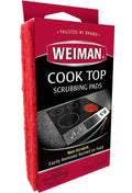 Weiman Cook Top Scrubbing Pads - Gently Clean and Remove Burned-on Food from All Smooth Top and Glass Cooktop Ranges, 3 Reusable Pads