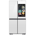 Samsung - Bespoke 29 Cu. ft. 4-Door Flex French Door Smart Refrigerator with Ai Family Hub+ and Ai Vision Inside - White Glass