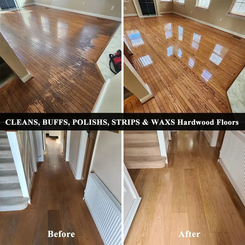 Commercial-Grade Floor Scrubber & Polisher – Heavy-Duty Tile and Grout Cleaner with Brush/Pad System